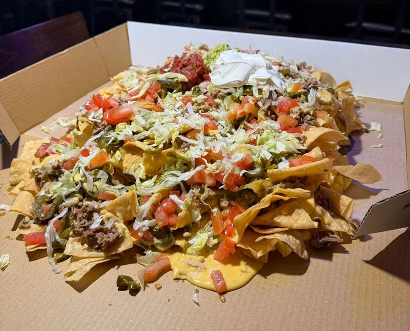 Loaded nachos from the Texadelphia kitchen